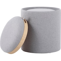 trey gray ottoman   