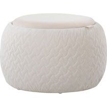 trey white pouf   