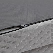 tri fold gray twin mattress topper   