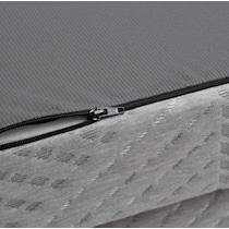 tri fold gray twin xl mattress topper   