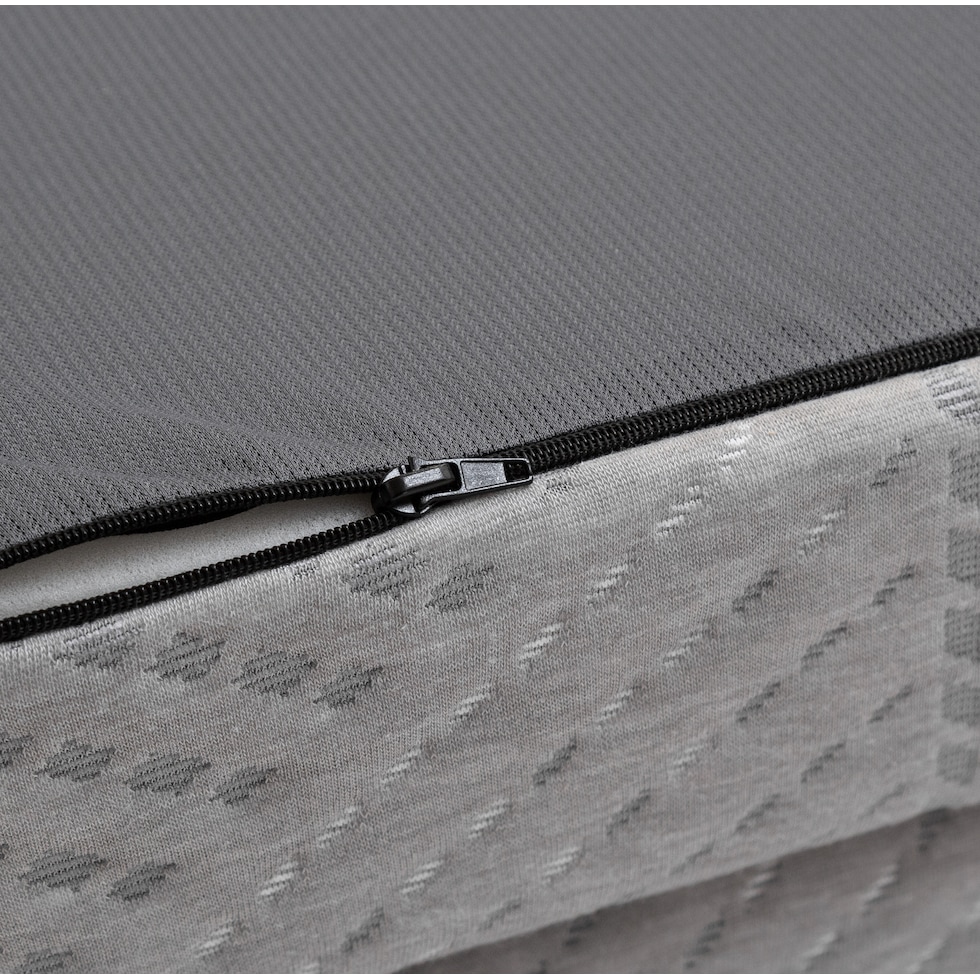 tri fold gray twin xl mattress topper   