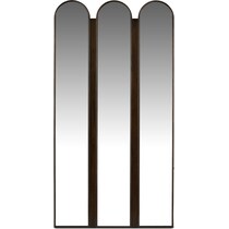 tri panel mirror dark brown mirror   