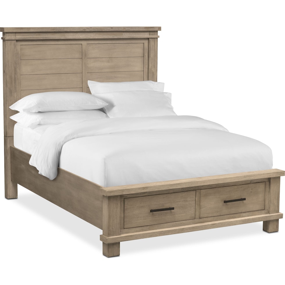 tribeca bedroom gray king storage bed   