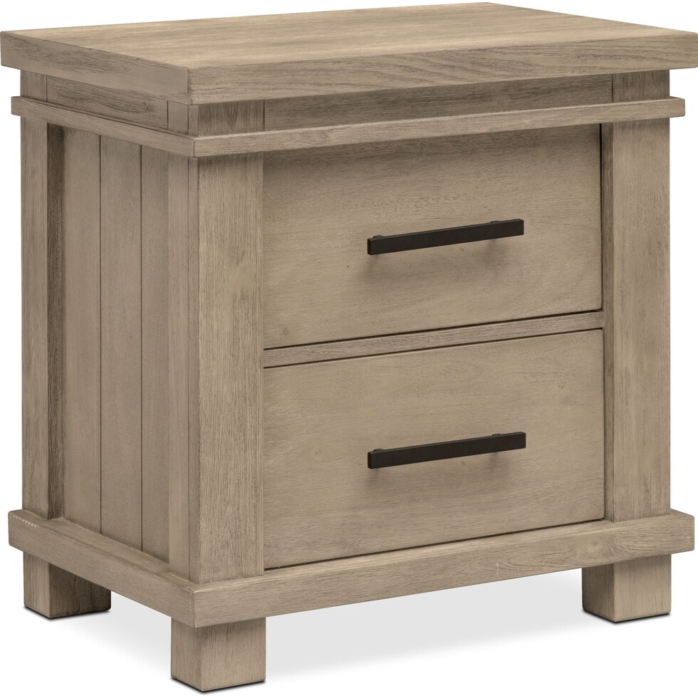 tribeca bedroom gray nightstand   