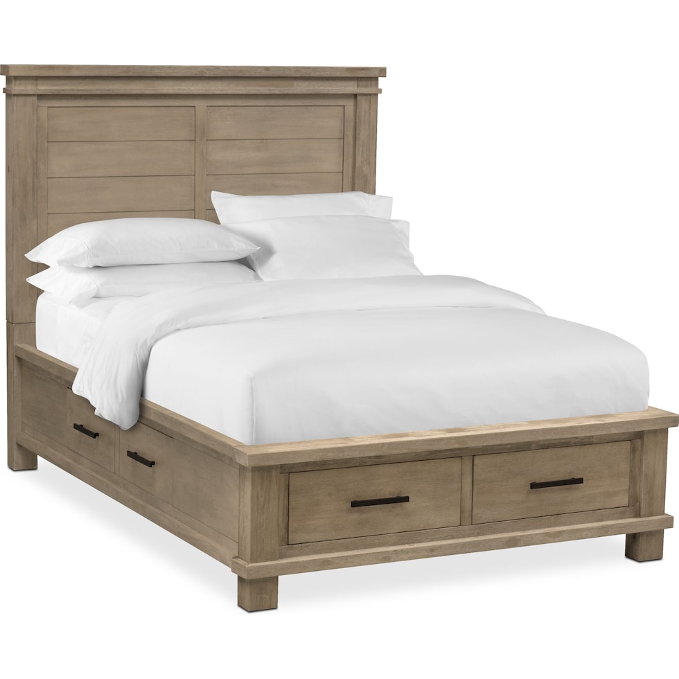 tribeca bedroom gray queen storage bed   