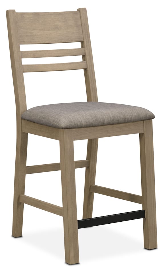 Tribeca CounterHeight Dining Table and 6 Dining Chairs Gray Value
