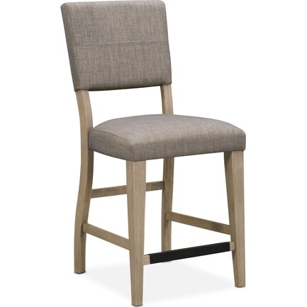 Tribeca Counter-Height Upholstered Dining Chair- Gray