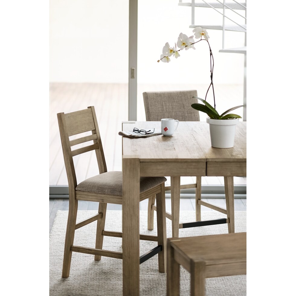 tribeca ch dining gray counter height table   