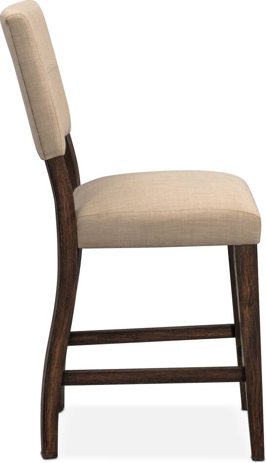 Tribeca CounterHeight Upholstered Dining Chair Tobacco Value City