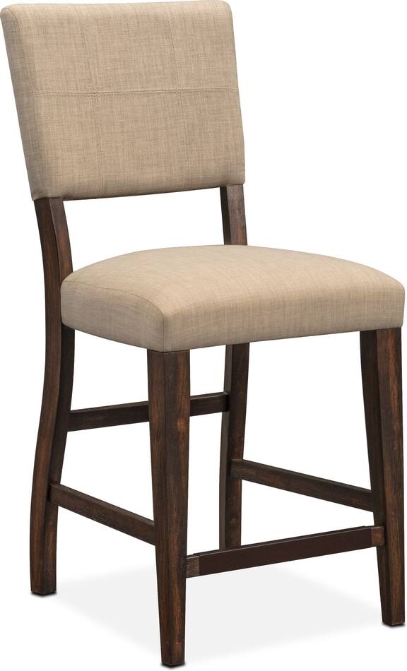 Tribeca CounterHeight Upholstered Dining Chair Tobacco Value City