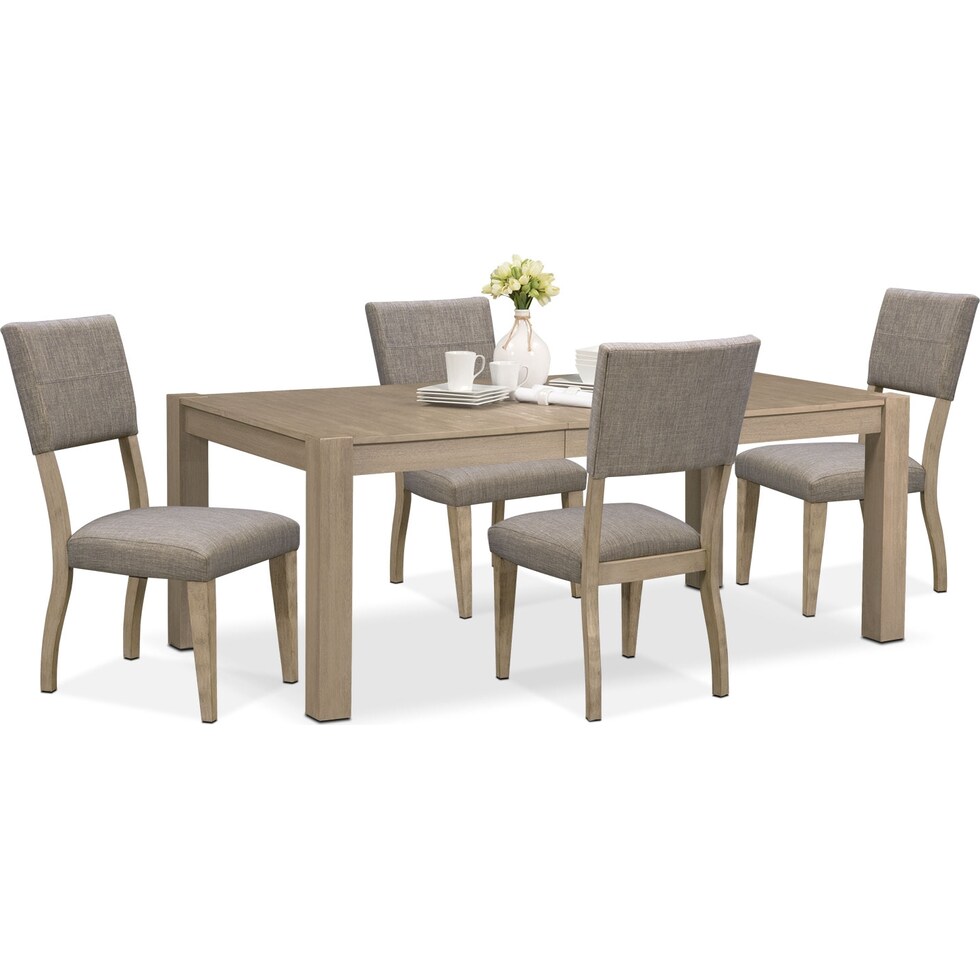 tribeca dining gray  pc dining room   