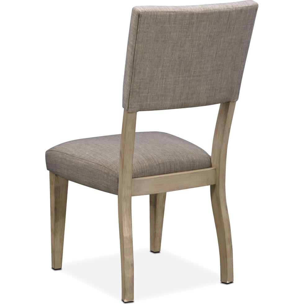 tribeca dining gray upholstered side chair   