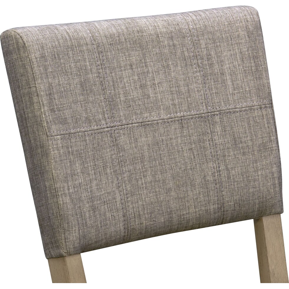 tribeca dining gray upholstered side chair   