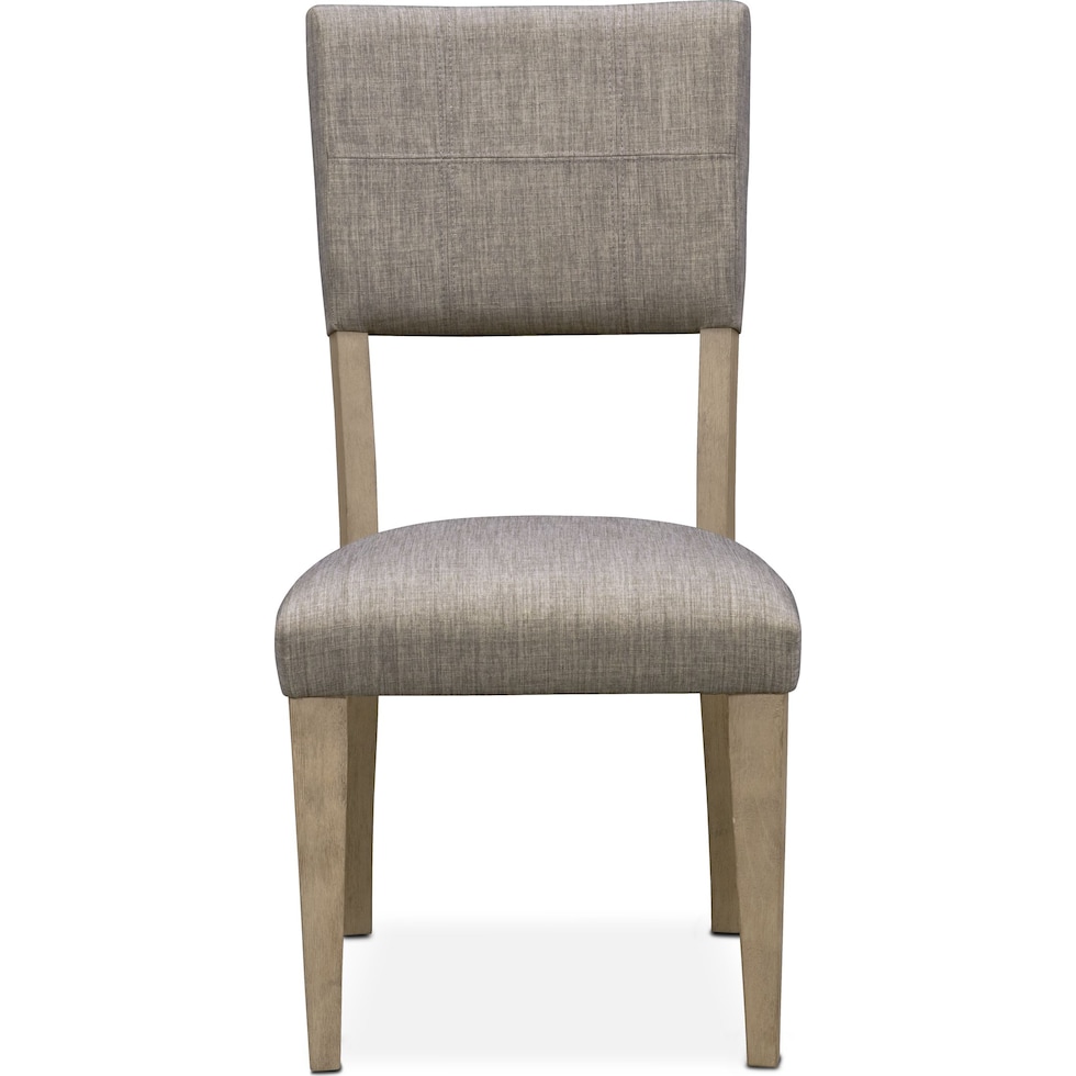tribeca dining gray upholstered side chair   