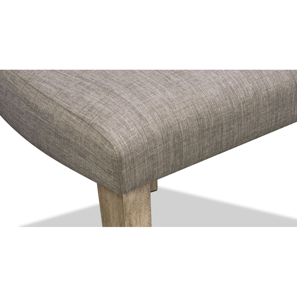 tribeca dining gray upholstered side chair   