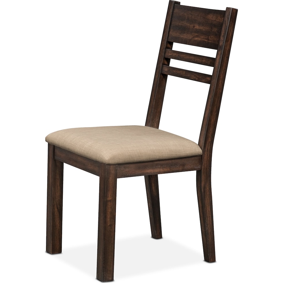 tribeca dining tobacco ladder back side chair   