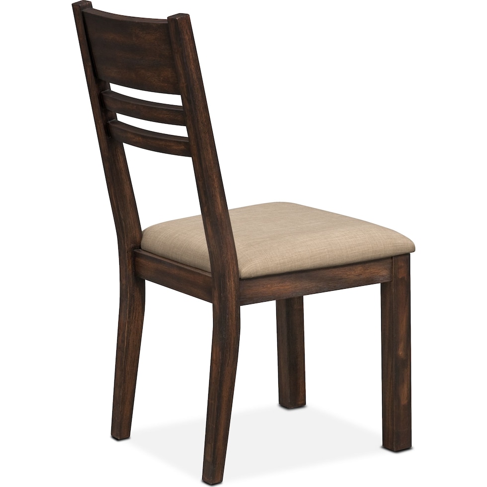 tribeca dining tobacco ladder back side chair   