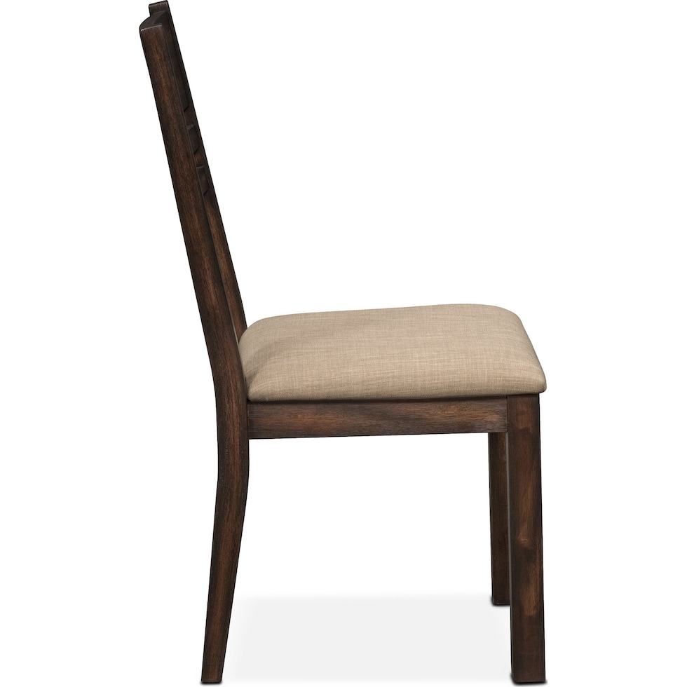 tribeca dining tobacco ladder back side chair   