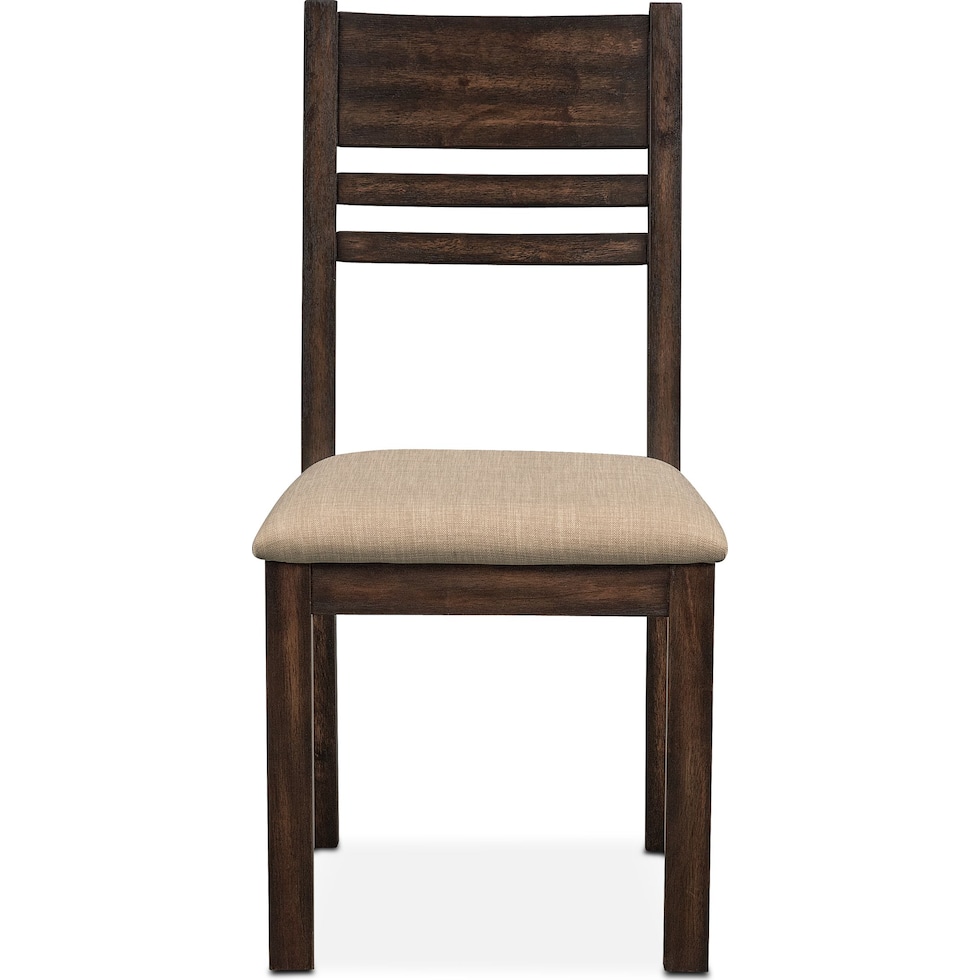 tribeca dining tobacco ladder back side chair   