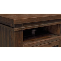 tribeca occasional dark brown tv stand   