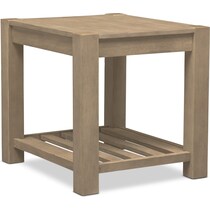 tribeca occasional gray end table   