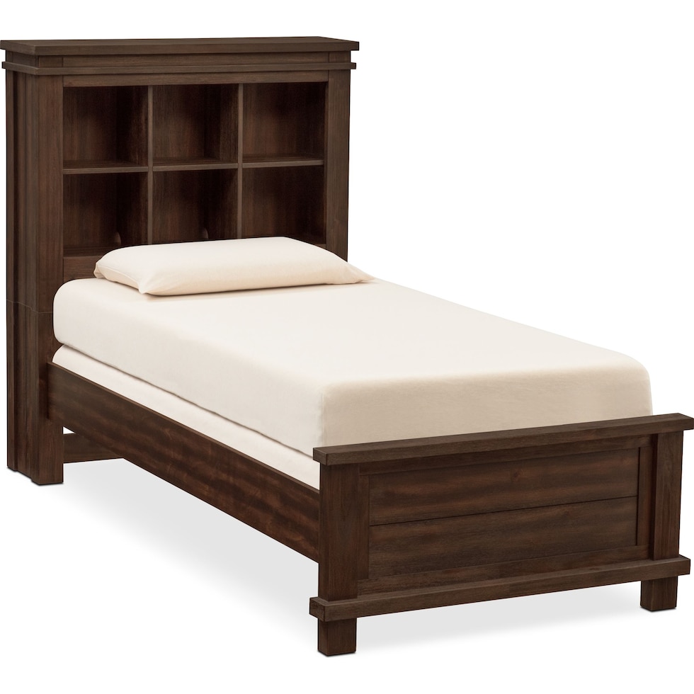 tribeca youth dark brown  pc full bedroom   