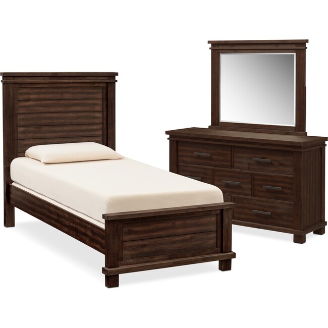 Kids Furniture - Tribeca Youth 5-Piece Bedroom Set with Dresser and Mirror