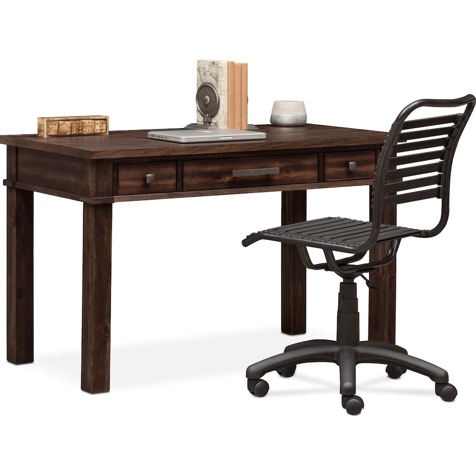 tribeca youth dark brown desk   