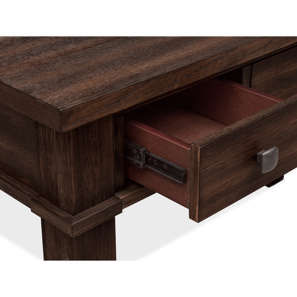 tribeca youth dark brown desk   