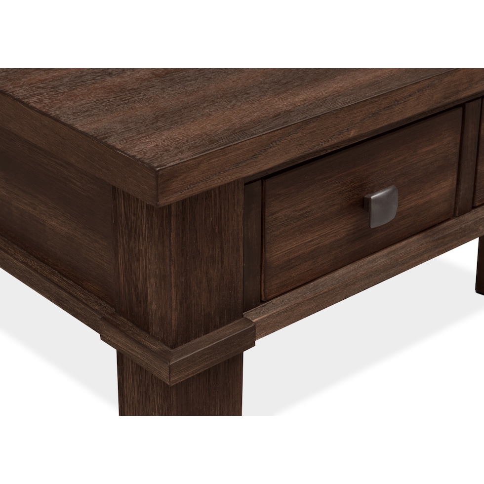 tribeca youth dark brown desk   