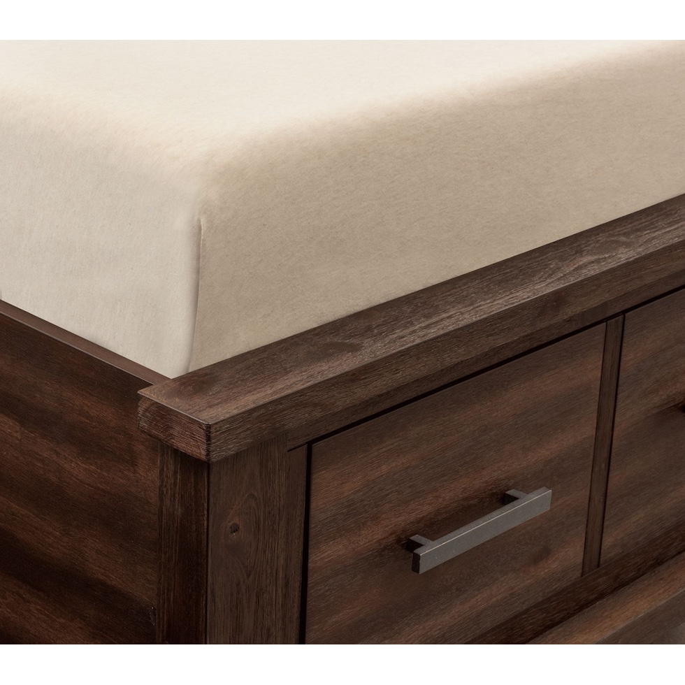 tribeca youth dark brown twin bed   