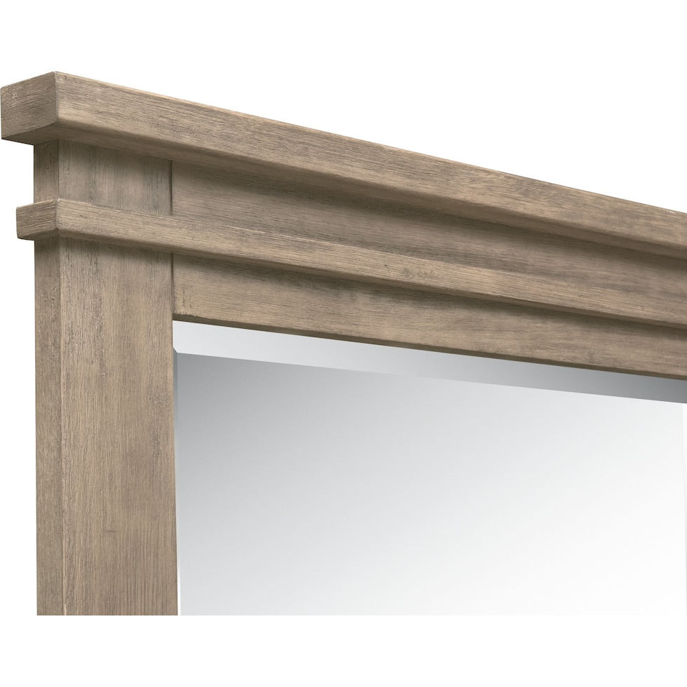 tribeca youth gray dresser & mirror   