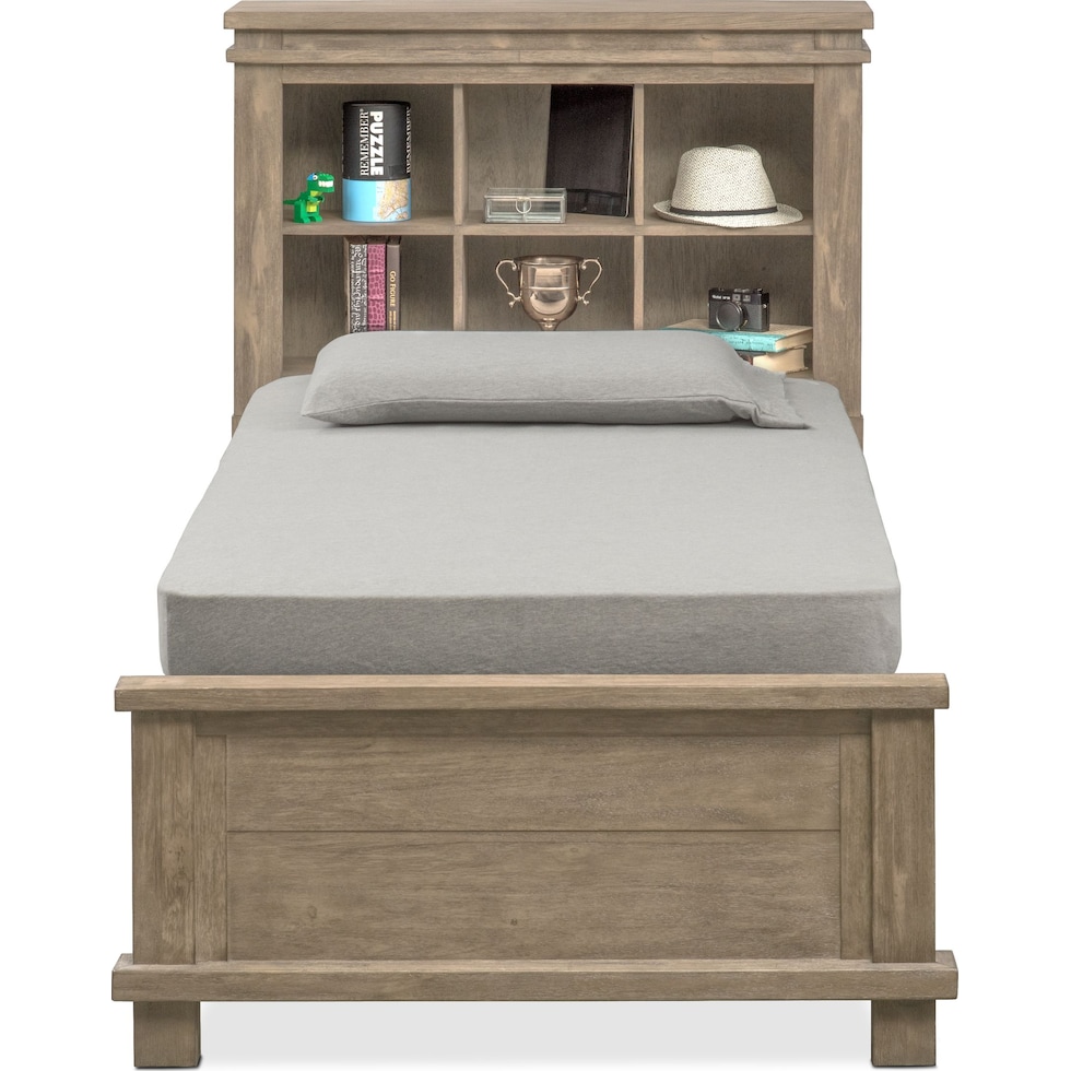 tribeca youth gray full bed   