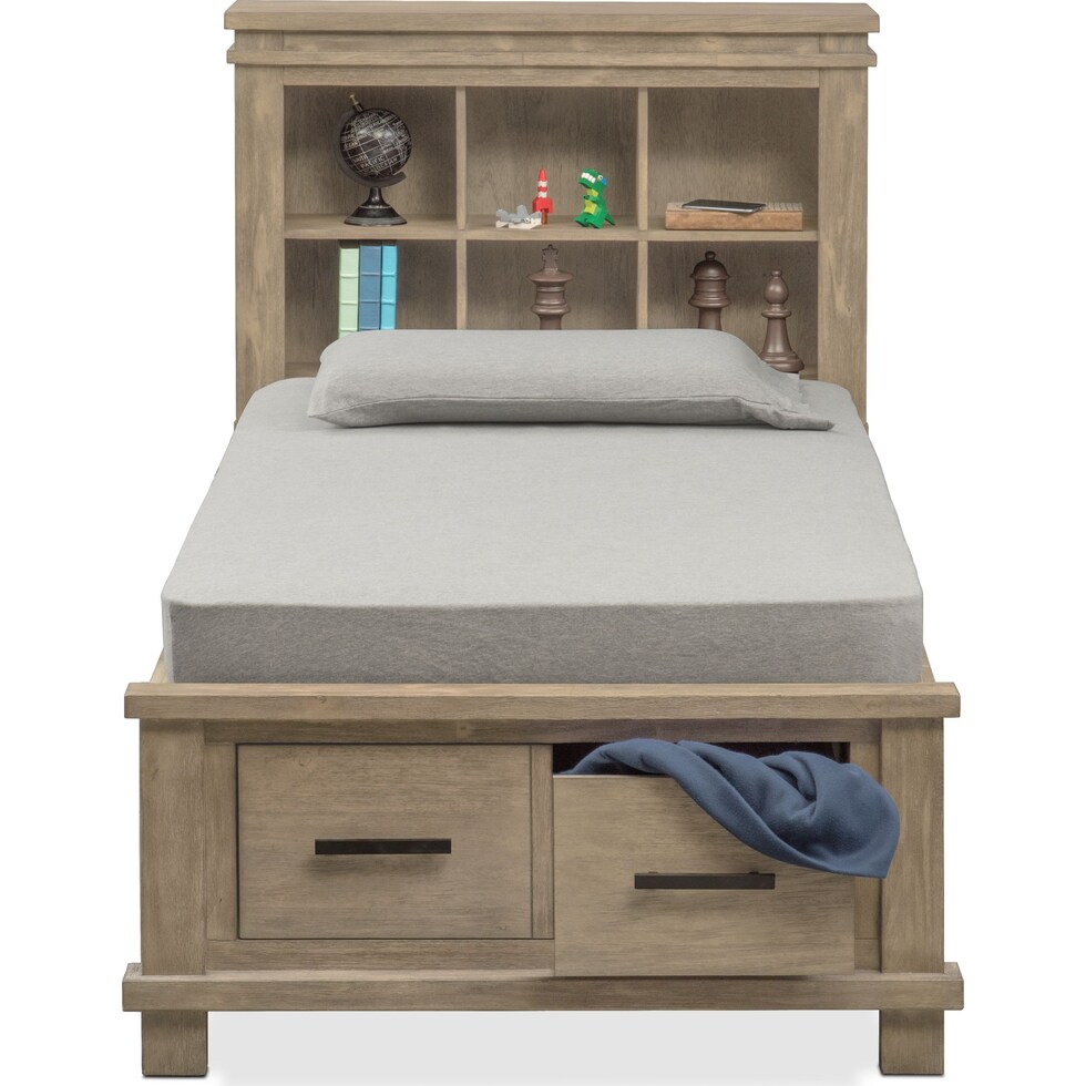tribeca youth gray full bed   