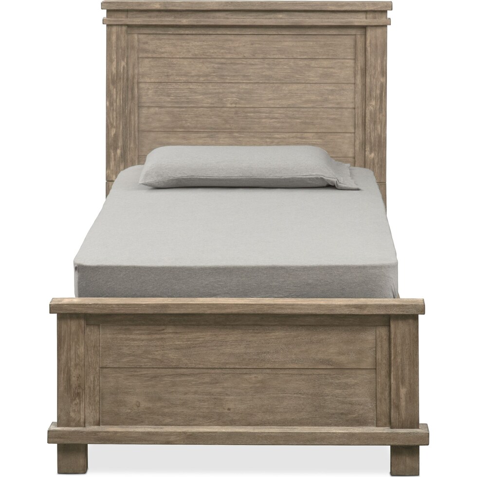 tribeca youth gray full bed   