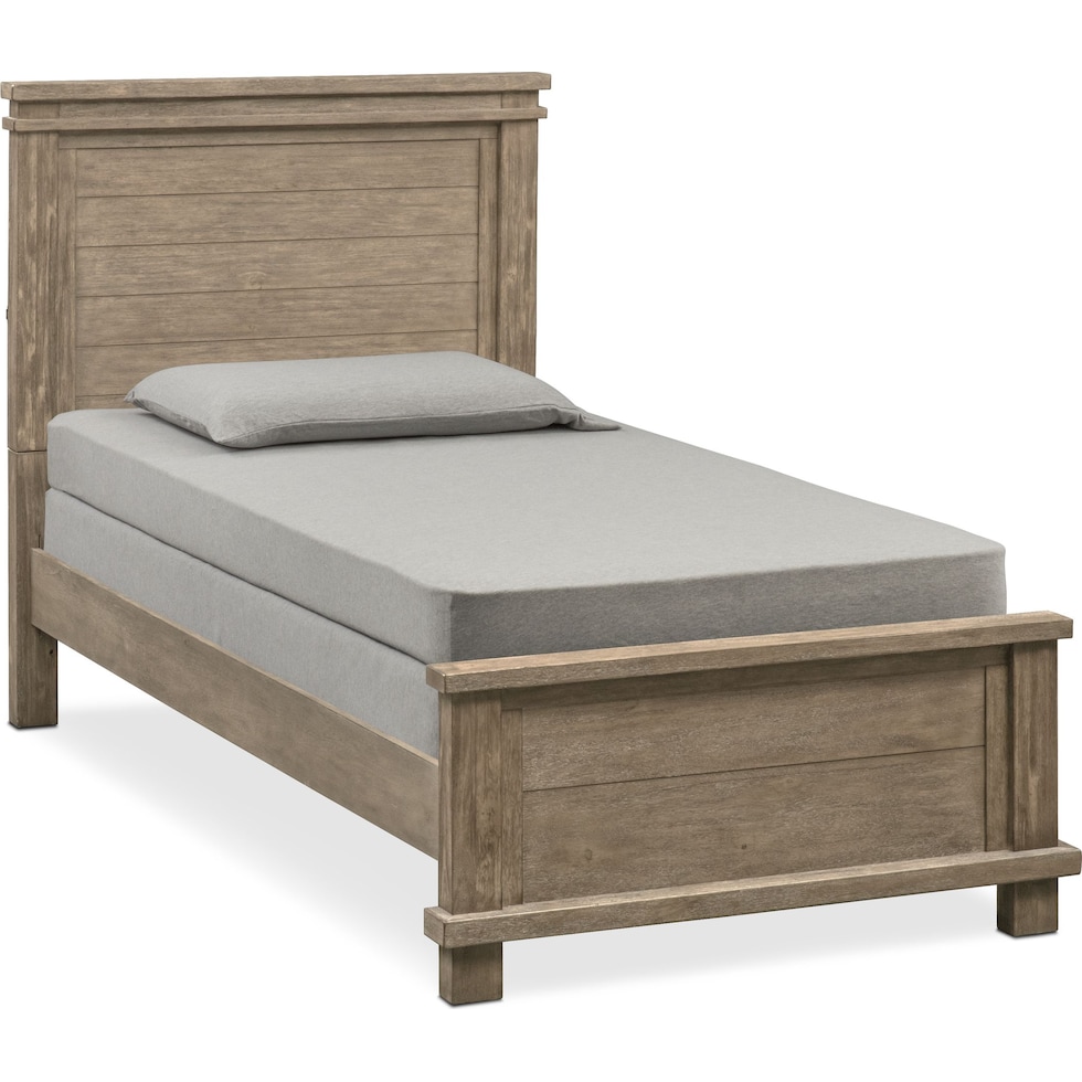 tribeca youth gray full bed   