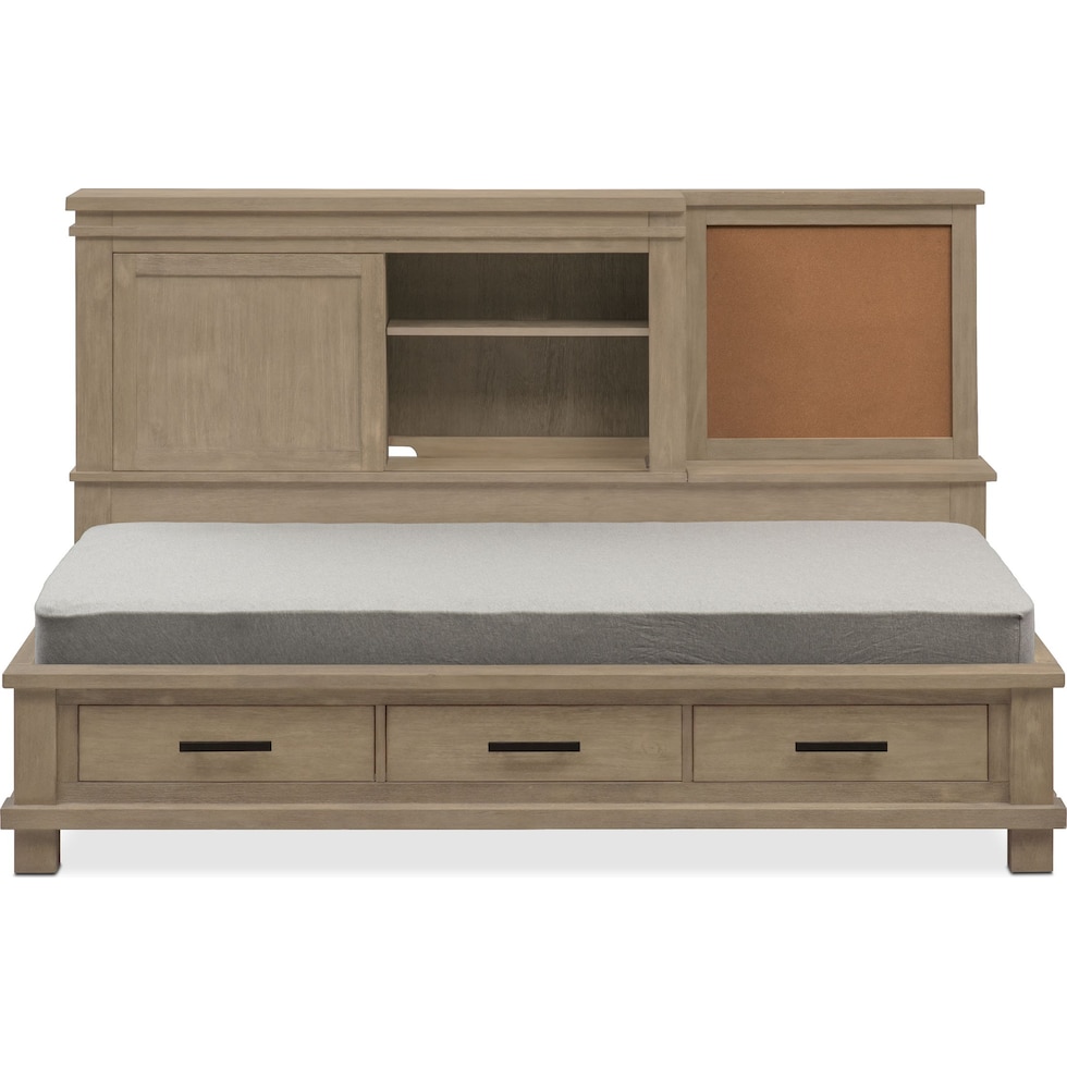 tribeca youth gray twin bed   