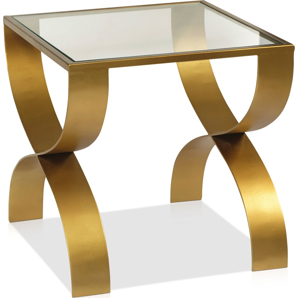 tricia gold end table   