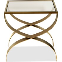 tricia gold end table   