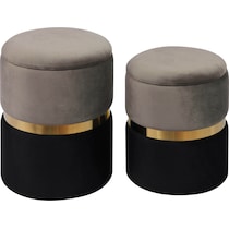 tricia gray ottoman   