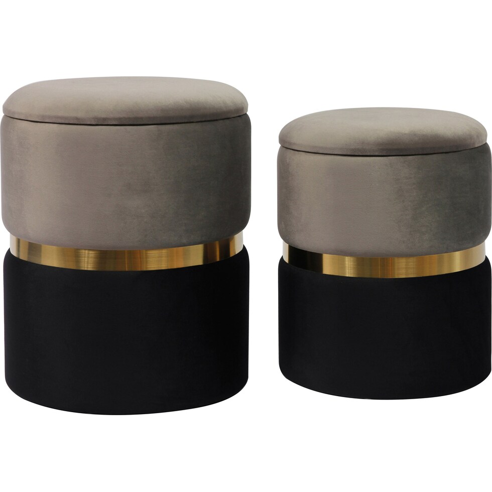 tricia gray ottoman   