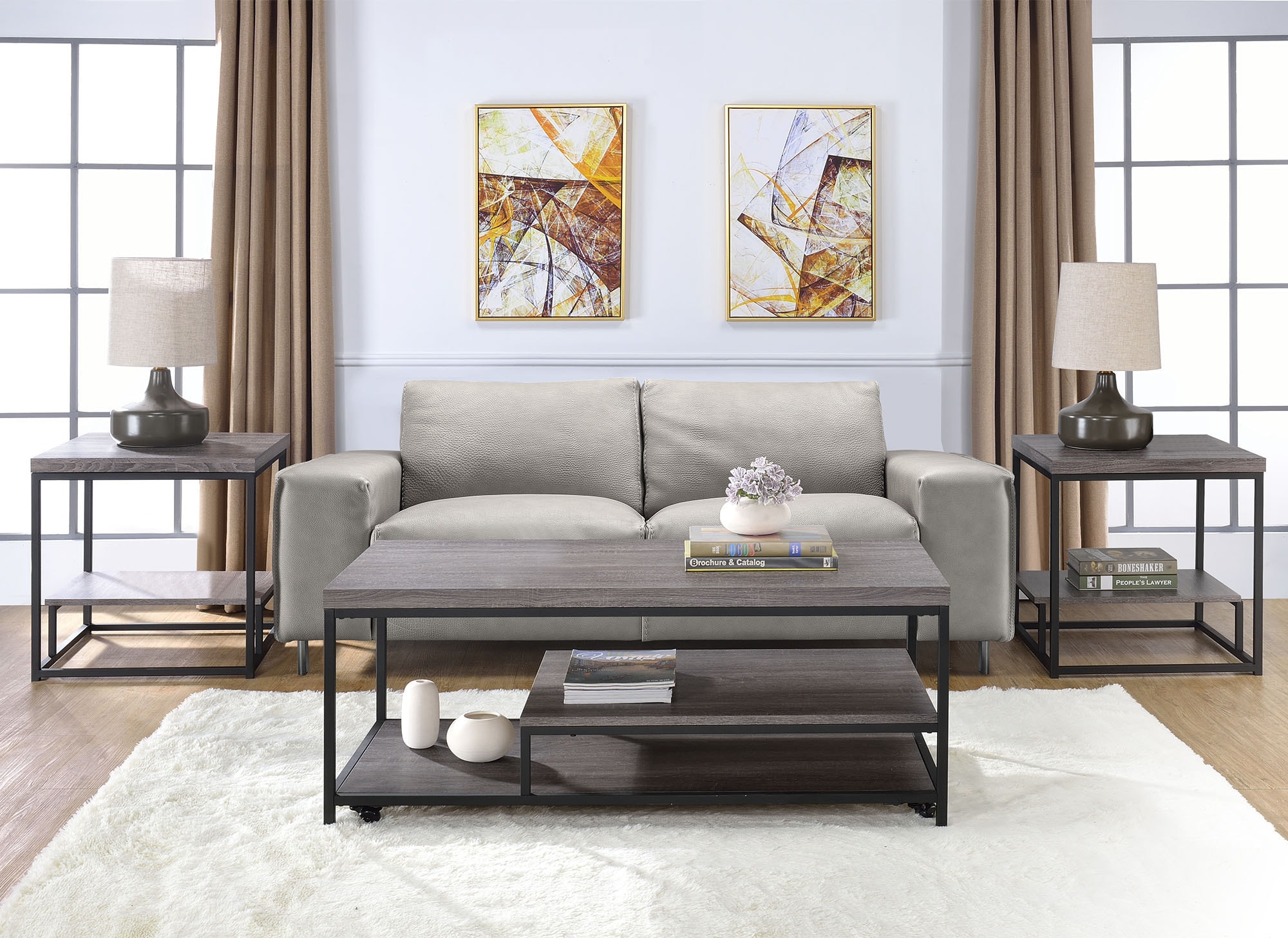 Trinity 3 Piece Table Set with Coffee Table and 2 End Tables