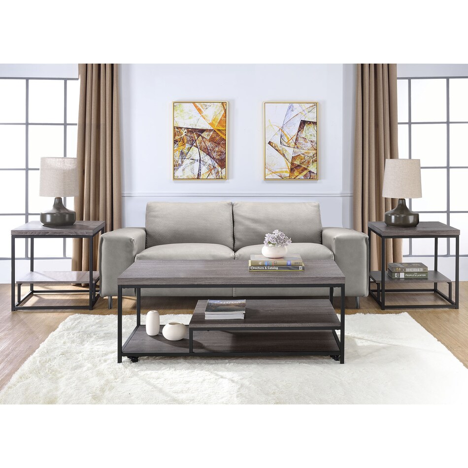 trinity gray pc table set   