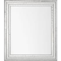 triple mosaic silver mirror   