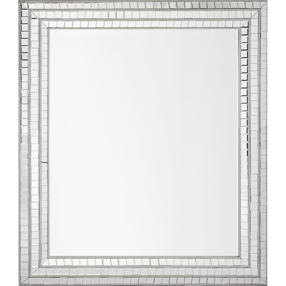 triple mosaic silver mirror   