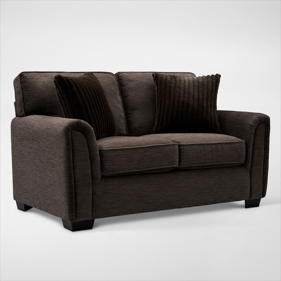 tristan dark brown loveseat web   