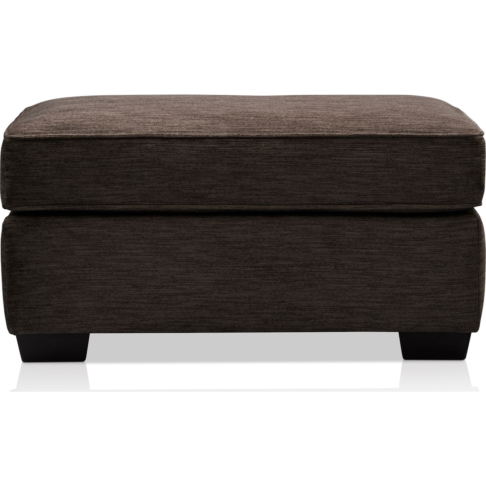 tristan dark brown ottoman   