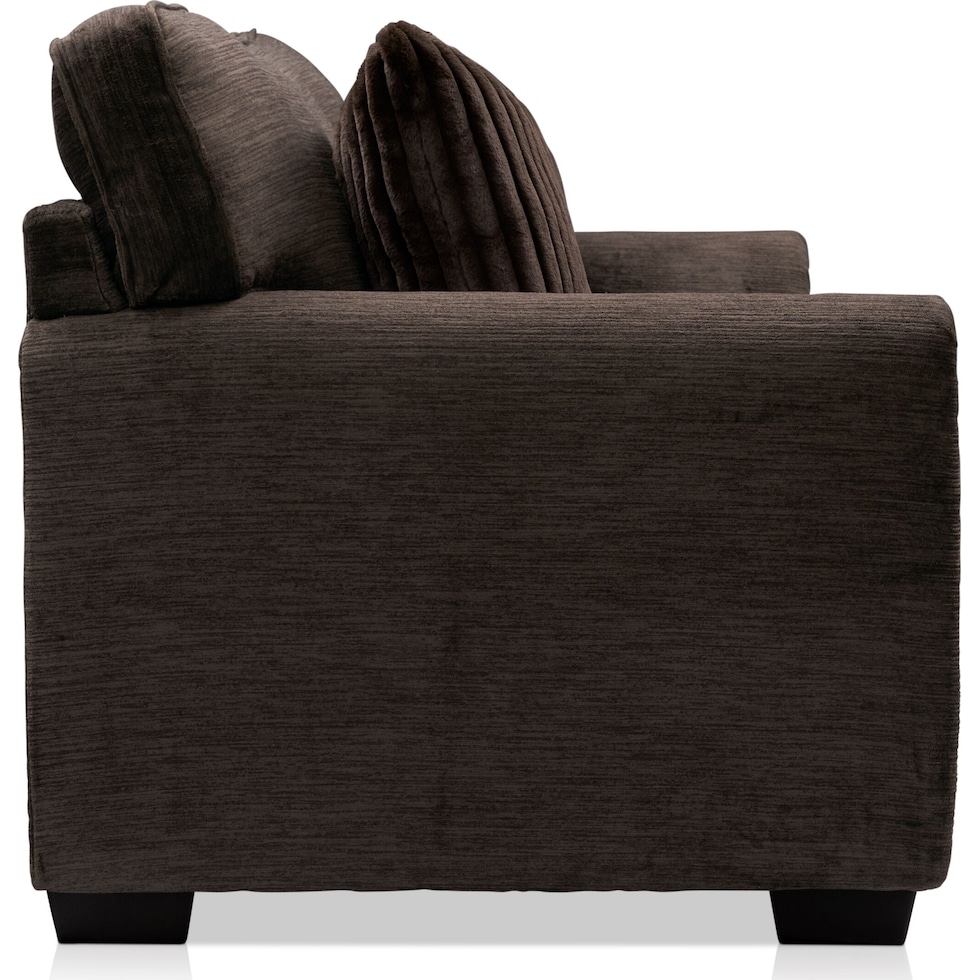 tristan dark brown sleeper sofa   