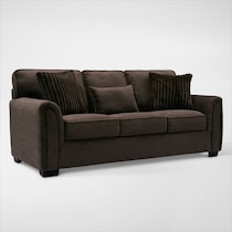 tristan dark brown sleeper sofa web   