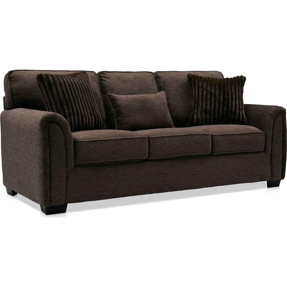 tristan dark brown sofa   
